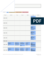 1º Semestre, Horários Definitivos