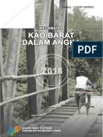 Kecamatan Kao Barat Dalam Angka 2018