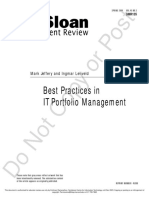 Best Practices in IT Portfolio Management