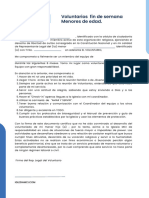 Formato Voluntario Ministerial Fin de Semana Menores y Mayores de Edad - 2023