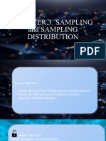 CHAPTER 3 - SAMPLING and SAMPLING DISTRIBUTION