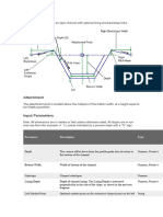 His Subassembly Creates An Open Channel With Optional Lining and Backslope Links