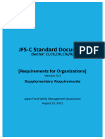 JFS-C - Standard - Document - Version 3.0 - Supplementary Requirements