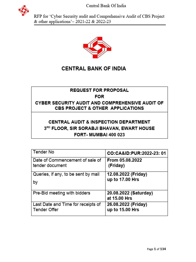 Rfp cyber security audit 2021 22 28 07 2022 pdf request for