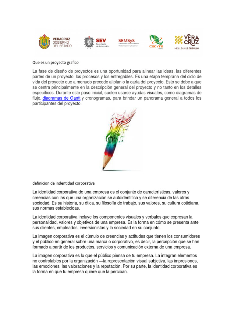 Definición de Proyecto Gráfico | PDF | Crecimiento personal y ...