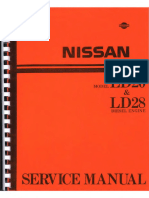 Nissan Model LD20 & LD28 Diesel Engine Service Manual. - Text