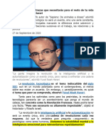 Las Dos Únicas Destrezas Que Necesitarás para El Resto de Tu Vida Según Yuval Noah Harari