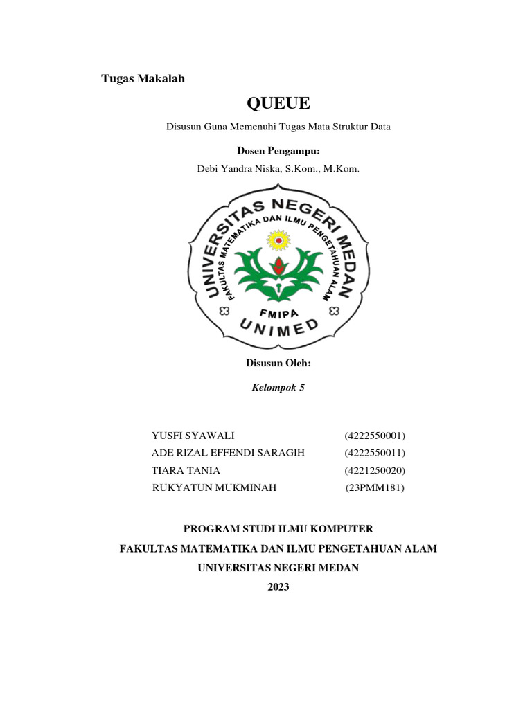 Konsep dan Implementasi Struktur Data Queue | PDF | Komputer ...