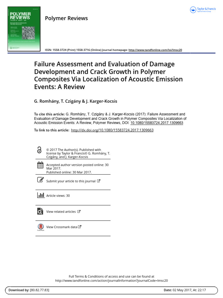 Failure Assessment and Evaluation of Damage | PDF | Physical Sciences ...