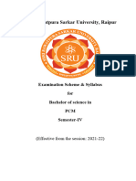 BSC PCM IV Semester (2021)