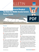 Comparing Provincial Marginal Tax Rates For Middle Income Earners