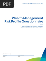 Wealth Management Risk Profile Questionnaire