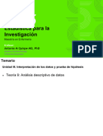 Unidad 3 - Interpretación de Resultados - Teoría 9 - Análisis Descriptivo