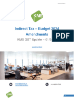 Indirect Tax - Budget 2024 Amendments - KMS