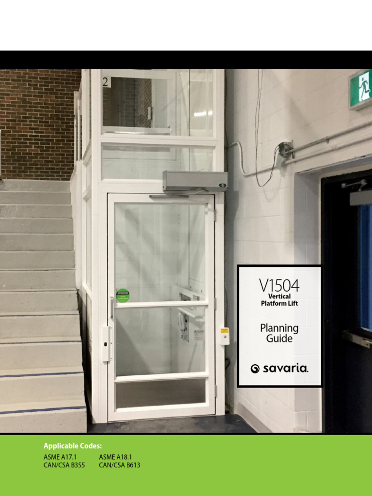 V-1504 Planning Guide | PDF | Elevator | Ac Power Plugs And Sockets