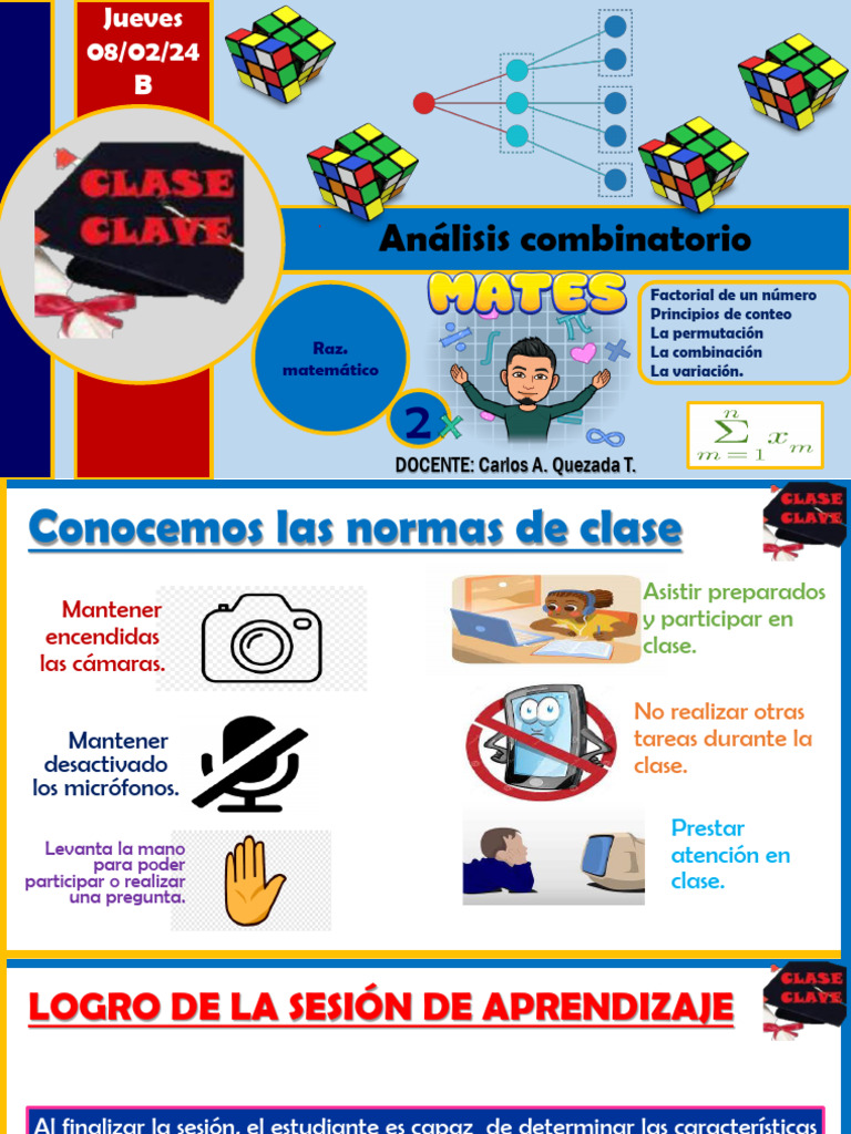 Sesión - 08-02-23b - Análisis Combinatorio - Resuelto | PDF ...