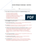 CorrigÃ© - Questions de Rã©vision - Les Changements Chimiques Vs Physiques 3