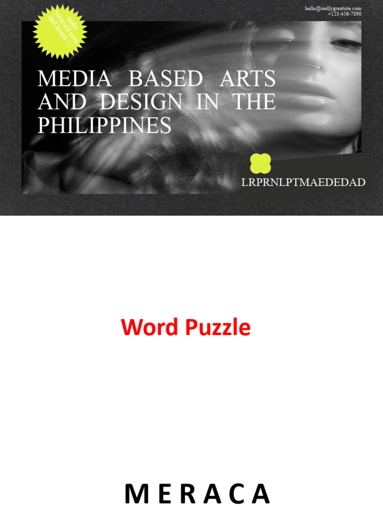 Media Arts and Design in the Philippines | PDF | Theatre | Actor