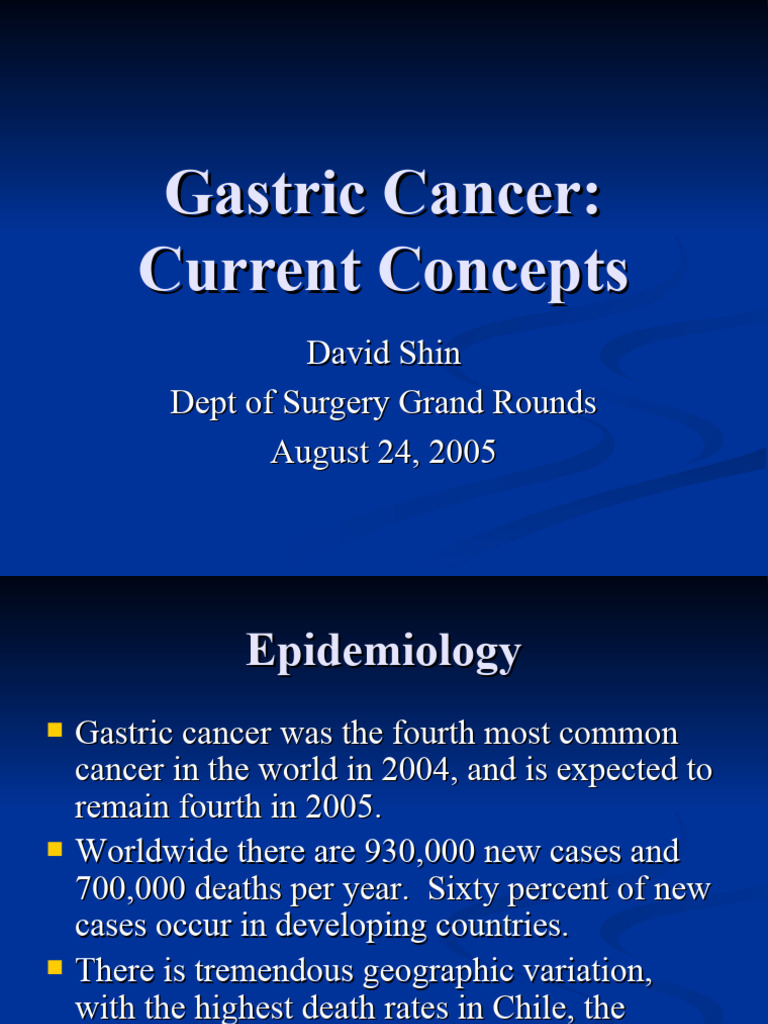 Gastriccancer Pdf Stomach Cancer