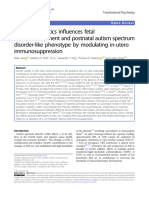 Maternalgeneticsinfluencesfetal Neurodevelopmentandpostnatalautismspectrum Disorder-Likephenotypebymodulatingin-Utero Immunosuppression