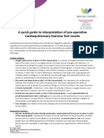 Guide To Interpretation of Cardiopulmonary Exercise (CPX) Tests