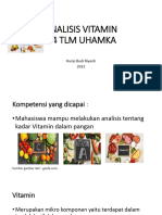 Analisis Vitamin