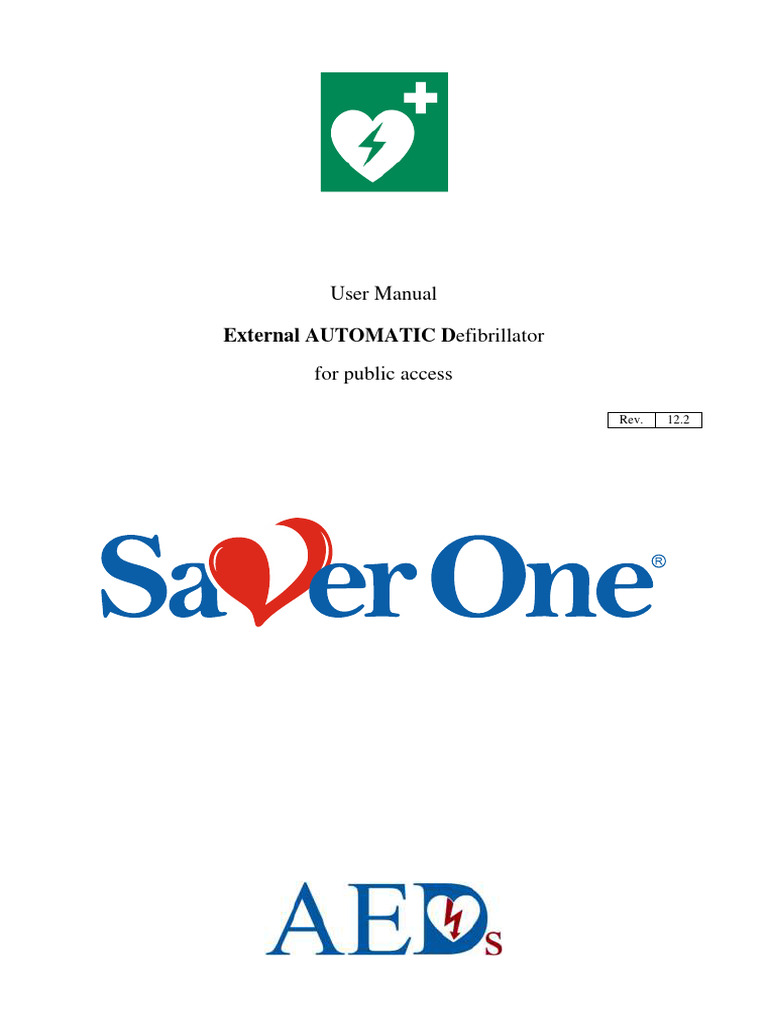 AED User Manual Savor One PDF Technology & Engineering
