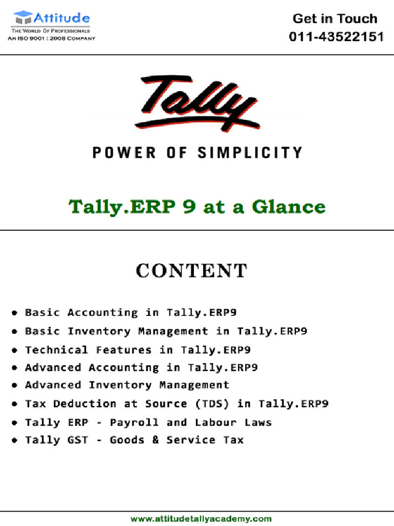 Tally ERP 9: Basic Accounting Guide | PDF | Debits And Credits | Expense