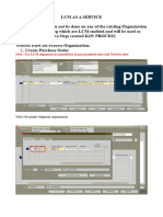 LCM As A Service For Process and Discrete Org