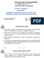 Chemical Stabilization of Clayey Subgrade Soil