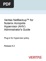 NetBackup82 Plug-In Nutanix-AHV Guide