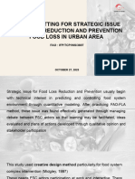 Priority Setting For Strategic Issue Related To Reduction and Prevention Food Loss in Urban Area