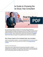 Australia Study Visa Consultant