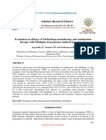 Evaluation On Efficacy of Methyldopa Monotherapy and Combination Therapy With Nifedipine in Pregnancyinduced Hypertensio