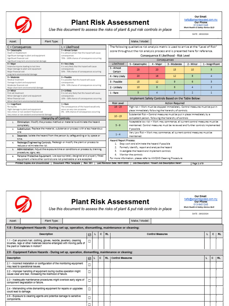 Plant & Machinery Damage Assessment Guide | PDF | Risk | Hazards