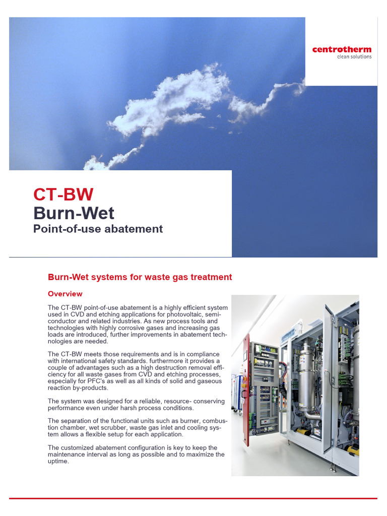 CT-BW Brochures | PDF | Gases | Chemical Vapor Deposition