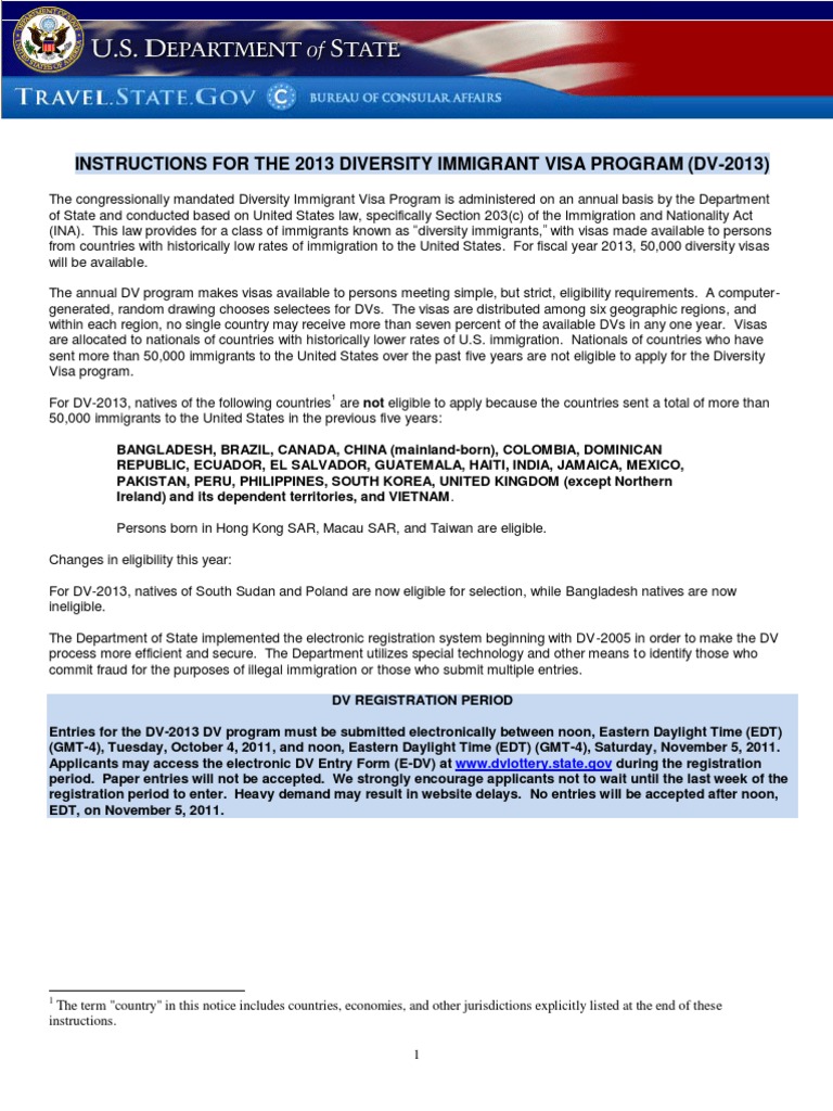 DV 2013 Instructions | PDF