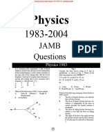 WP Contentuploads201903JAMB Physics Past Questions 1983 2004 by Larnedu PDF