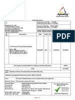 Proforma Invoice No. 1101296