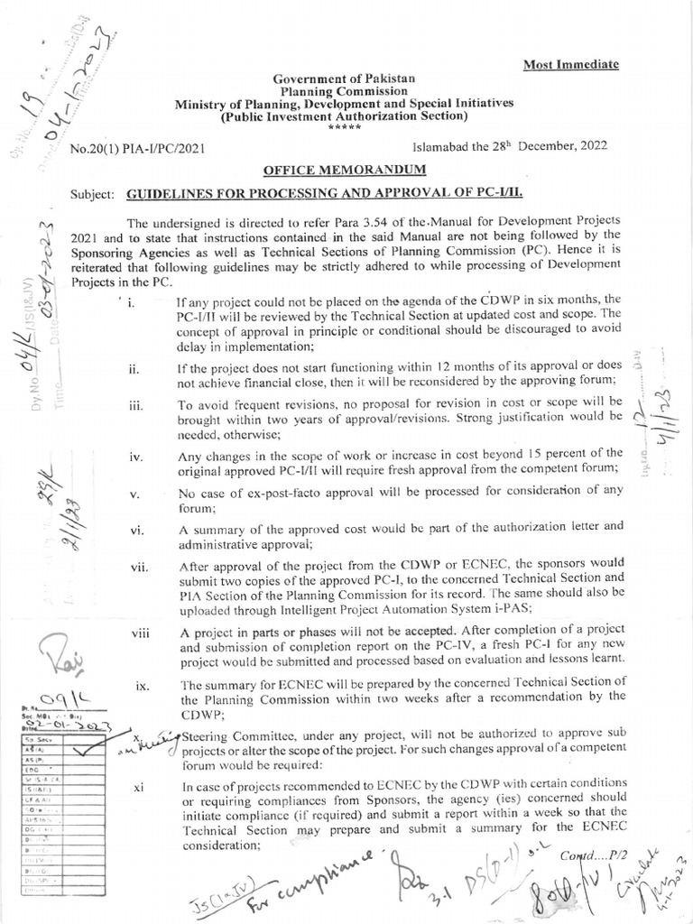 Guidelines For Processing and Approval of PC-III. | PDF