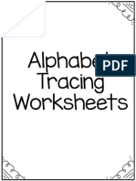 Alphabet Tracing Worksheets A