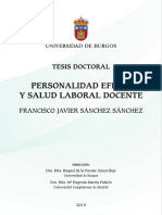 Personalidad Eficaz y Salud Laboral Docente