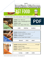 Basic English Dialogs Fastfood