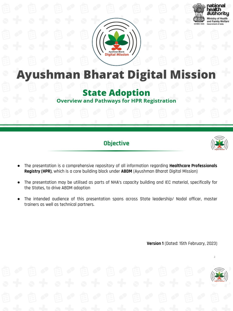 HPR Registration Guide under ABDM | PDF | Health Care | User (Computing)