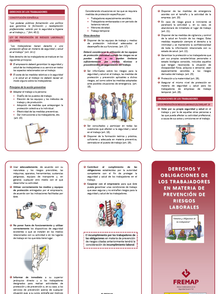 Derechos laborales en prevención de riesgos | PDF