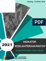 Indikator Kesejahteraan Rakyat Kabupaten Belitung Timur 2021