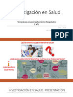 Presentación INVESTIGACIÓN EN SALUD