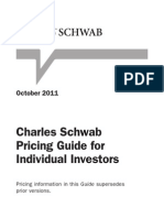 Charles Schwab Pricing Guide For Individual Investors: October 2011