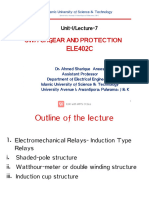 Lecture 7 - Electromechnical Relays - Induction Type
