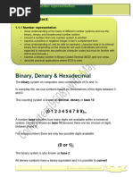 Number Representation